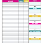 10 Budget Templates That Will Help You Stop Stressing About Money | Free Printable Monthly Bills Worksheet