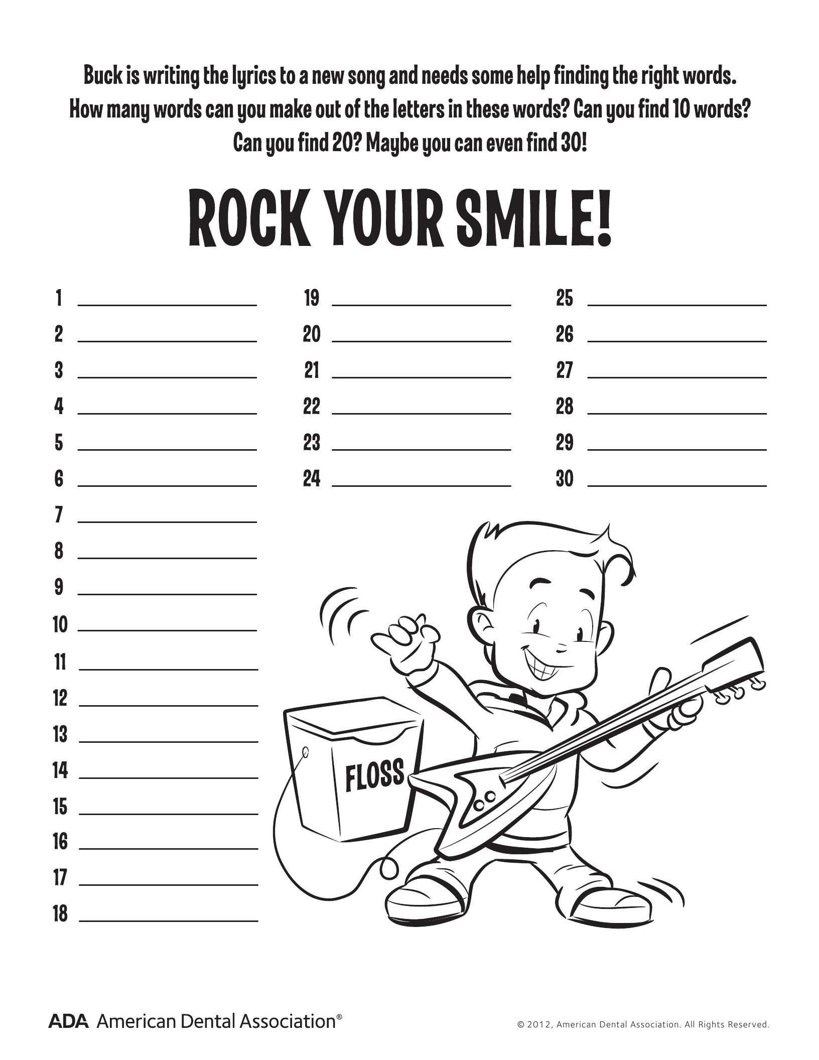 11 Dental Health Activities – Puzzle Fun (Printable) | Personal Hygiene | Dental Hygiene Printable Worksheets