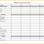 15+ College Comparison Worksheet   Steamtraaleren Borgenes | Printable College Comparison Worksheet