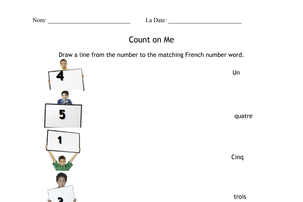 17 Free French Worksheets To Test Your Knowledge | Free Printable French Worksheets For Grade 1