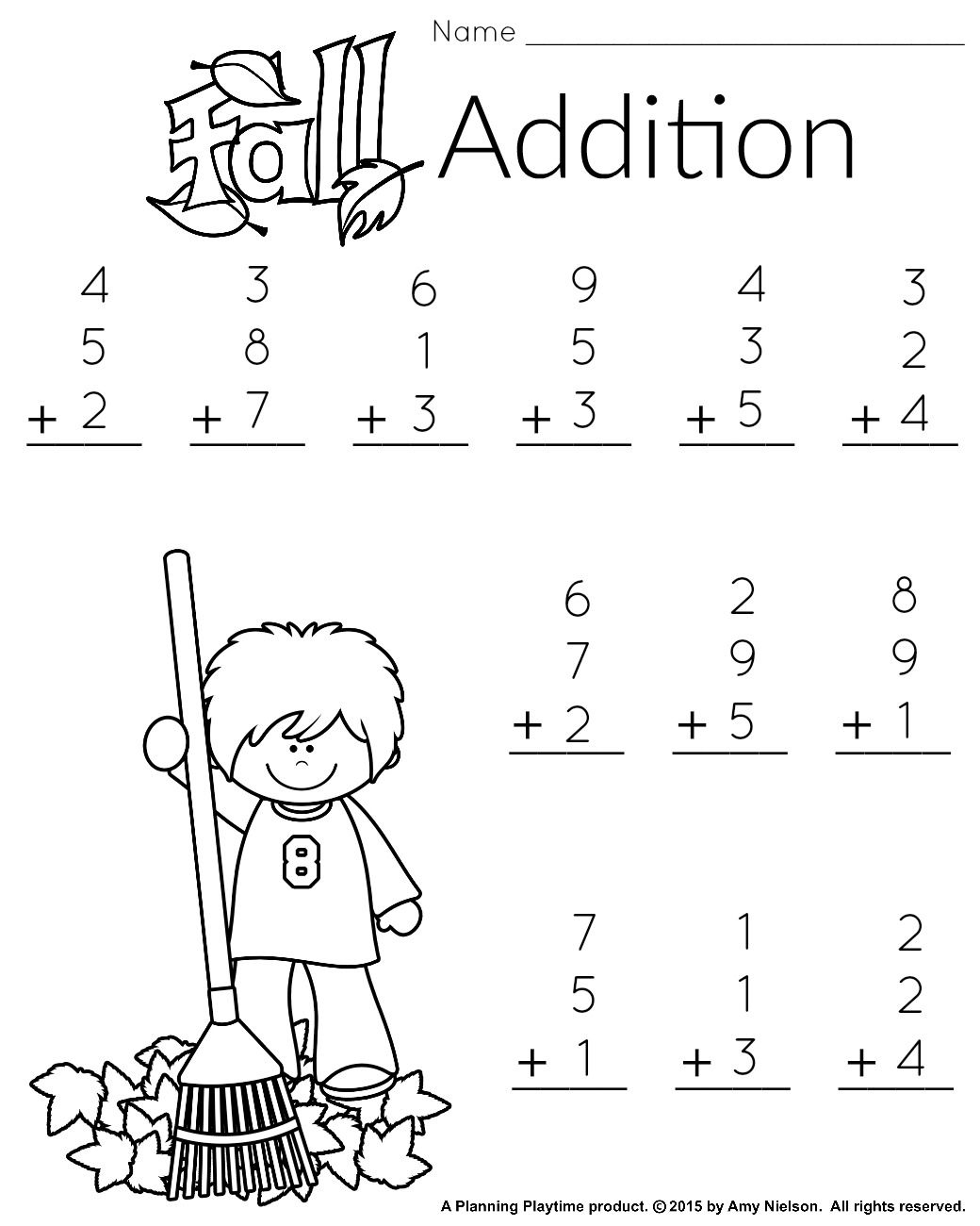 1St Grade Math And Literacy Worksheets With A Freebie! | Teachers | Free Printable Math Worksheets For 1St Grade Addition