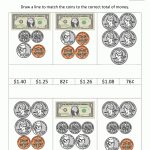 2Nd Grade Money Worksheets Up To $2 | Free Printable Money Worksheets For Kindergarten