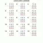 3 Digit Subtraction Worksheets | Free Printable Addition And Subtraction Worksheets With Regrouping