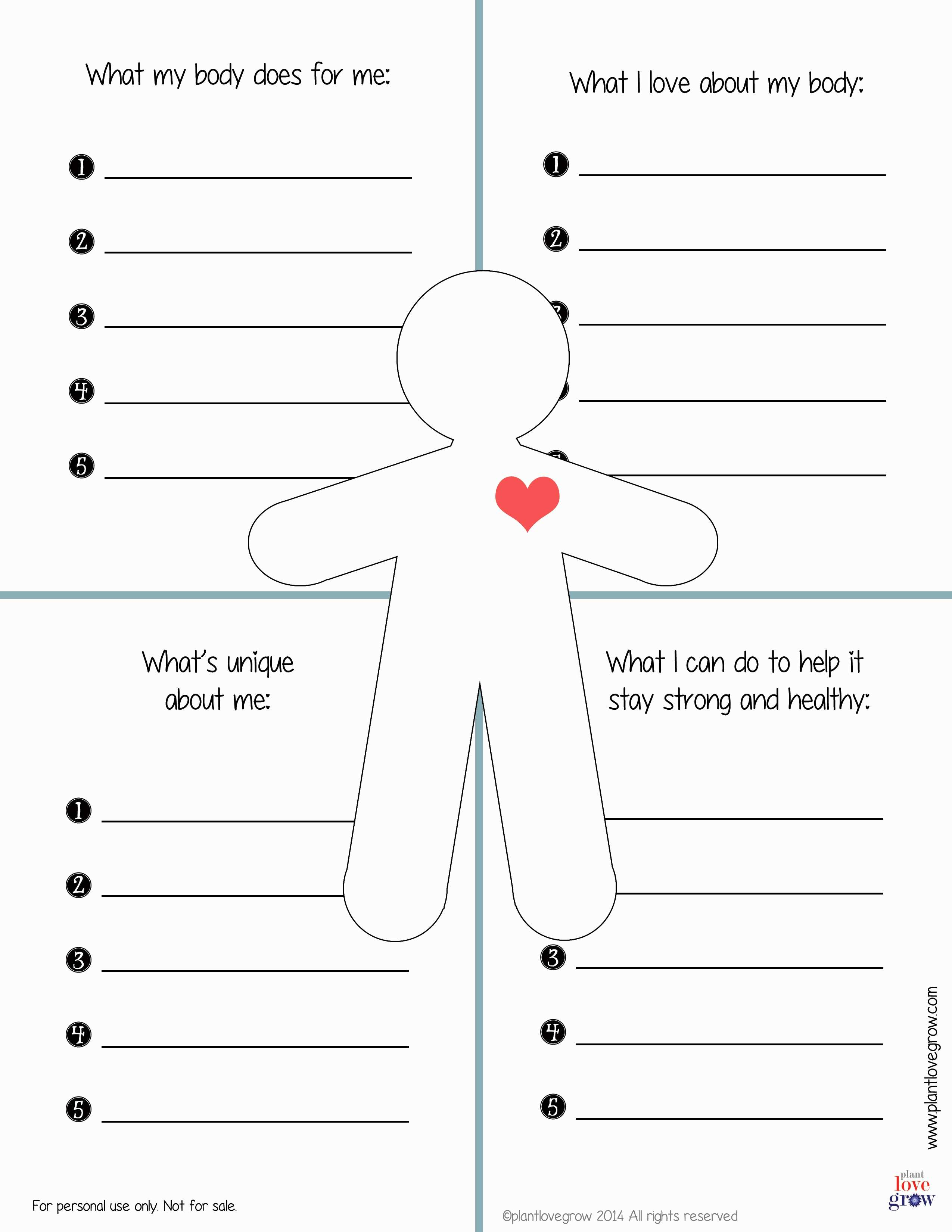 Printable Self Esteem Worksheets For Teenagers Printable Worksheets