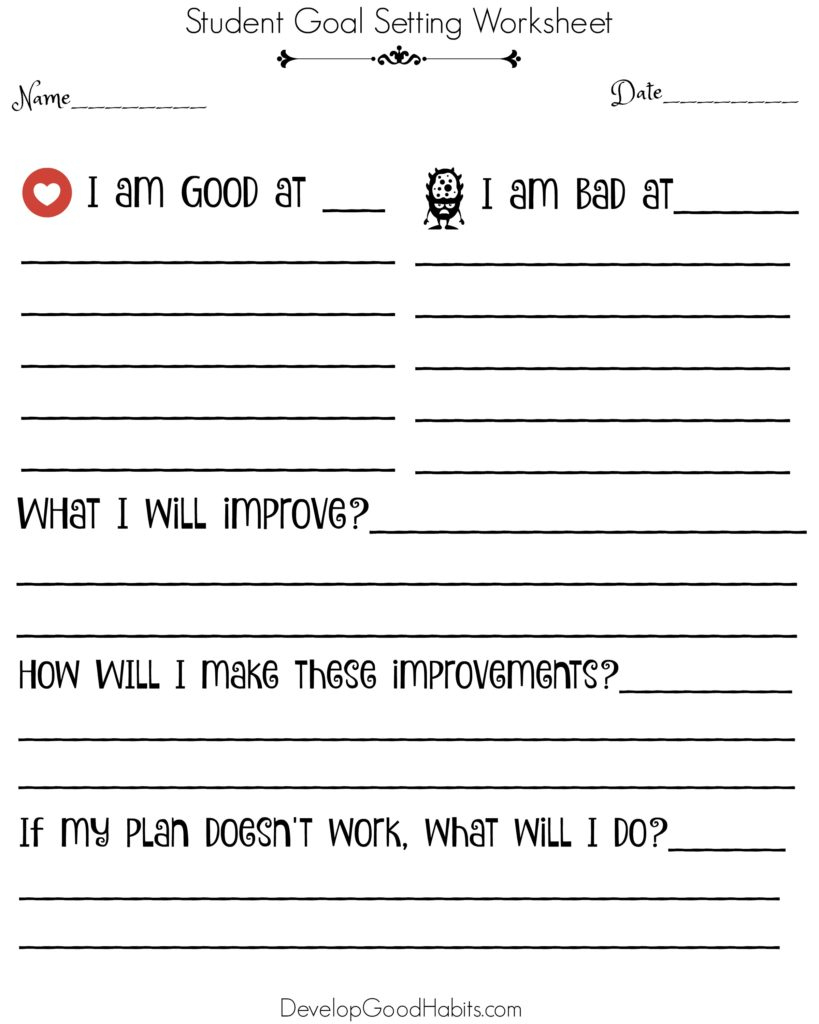 Goal Making Worksheets