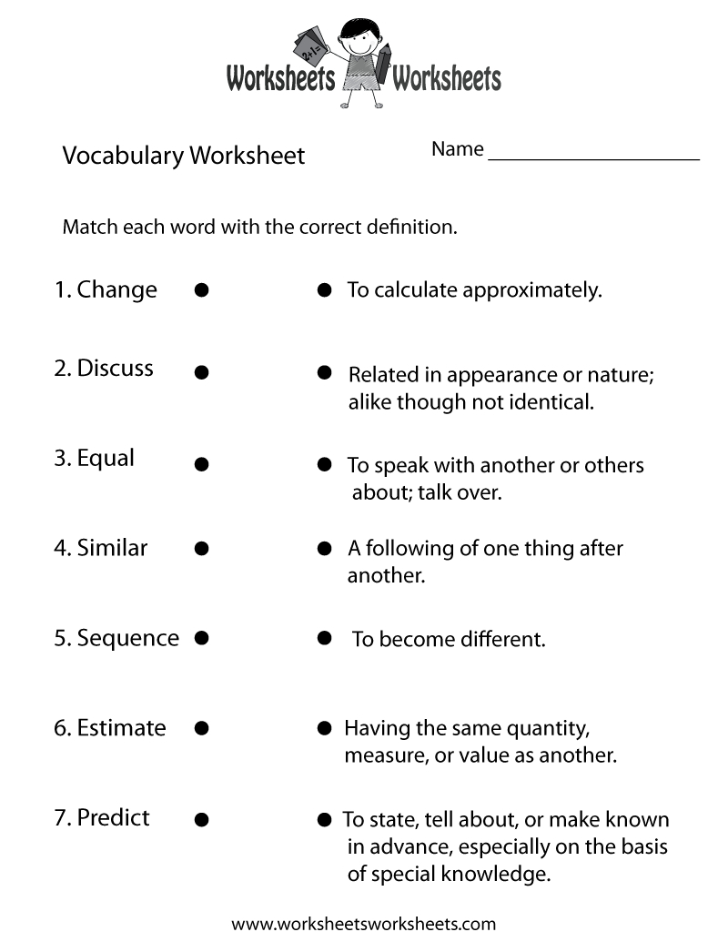 4Th Grade English Worksheets | Two Ways To Print This Free - Free | Free Printable 7Th Grade Vocabulary Worksheets