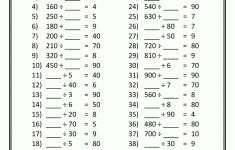 Printable 4Th Grade Math Worksheets