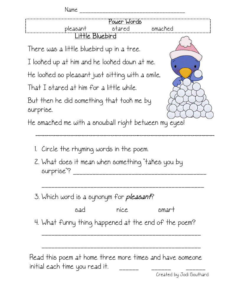 4Th Grade Reading Worksheets To Printable - Math Worksheet For Kids | Free Printable 4Th Grade Reading Worksheets