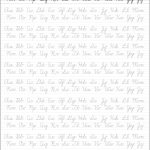 5 Printable Cursive Handwriting Worksheets For Beautiful Penmanship | Free Printable Cursive Handwriting Worksheets