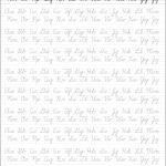 5 Printable Cursive Handwriting Worksheets For Beautiful Penmanship | Printable Penmanship Worksheets