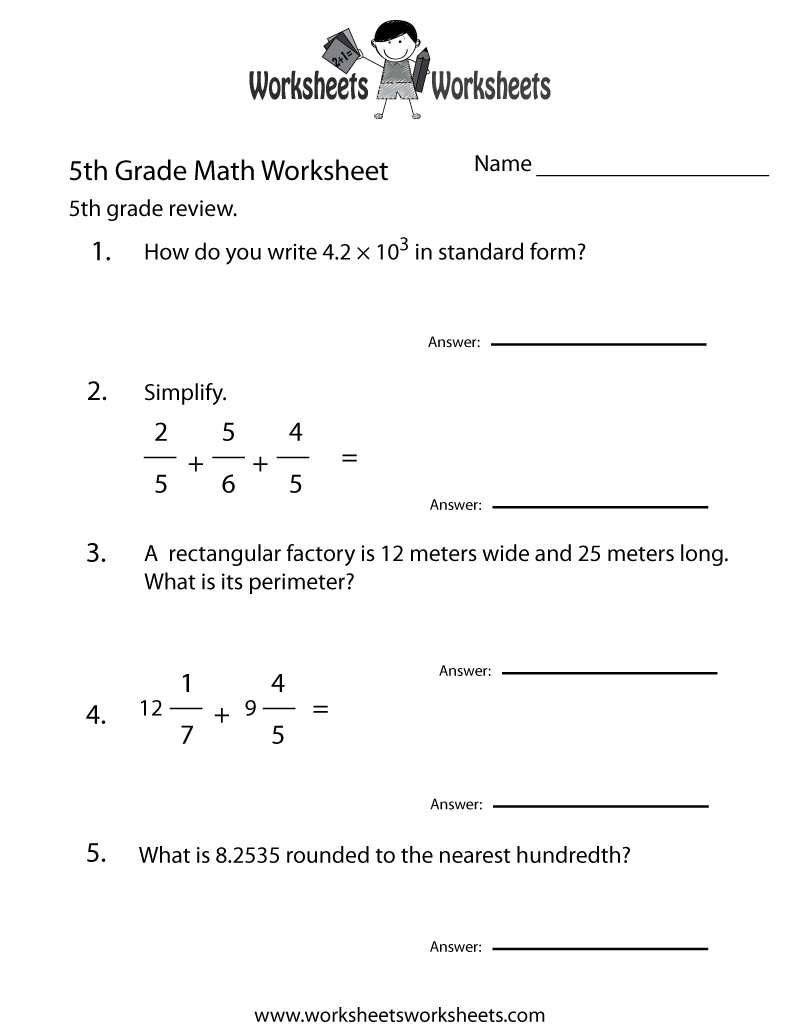 7Th Grade Math Worksheets Printable Printable Worksheets