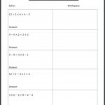 7Th Grade Math Pemdas Worksheets Rule Order Of Operations Tiktokcook | Printable Pemdas Worksheets