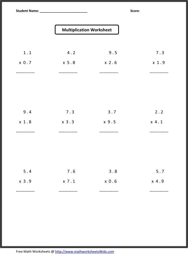 Basic Operations Worksheet Grade 7 Free Printable Order Of Operations Worksheets 7Th Grade - Printable ...