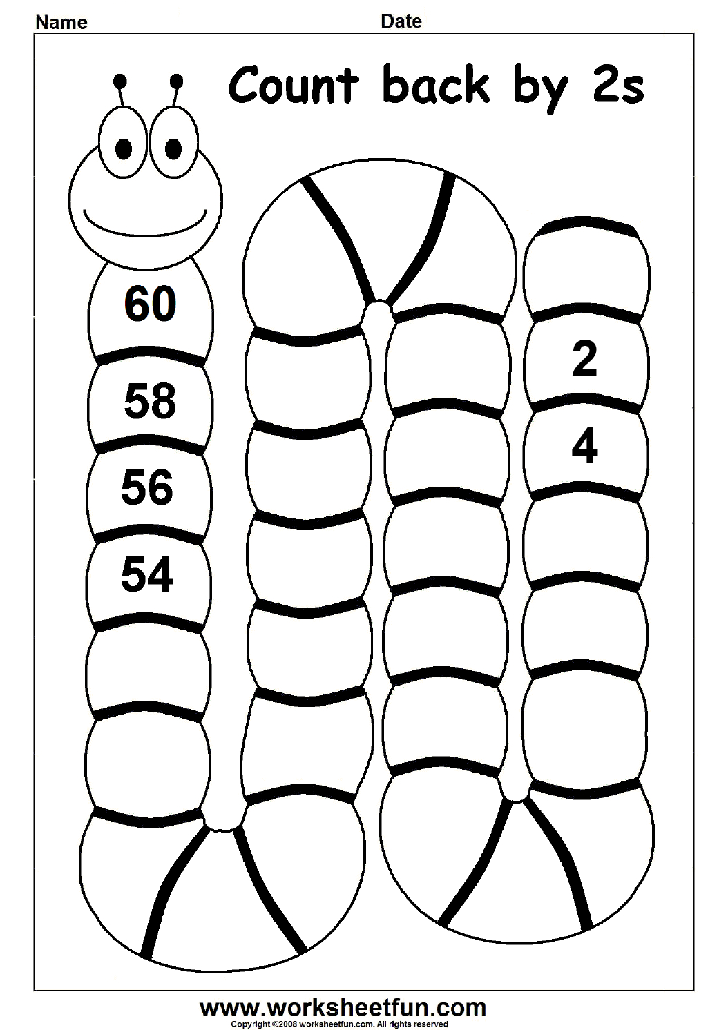 93 Worksheets For Counting In Twos, Counting In Twos Worksheets For | Counting In Twos Worksheet Printable