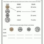 A Really Simple, Yet Effective, Worksheet To Help Teach You're 1St | Easy Money Worksheets Printable