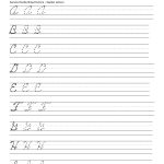 Abc Cursive Handwriting Worksheets 4 Cursive Alphabet Handwriting | Free Printable Cursive Writing Worksheets For 4Th Grade