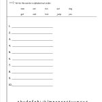 Abc Order Worksheets From The Teacher's Guide | Printable Abc Order Worksheets