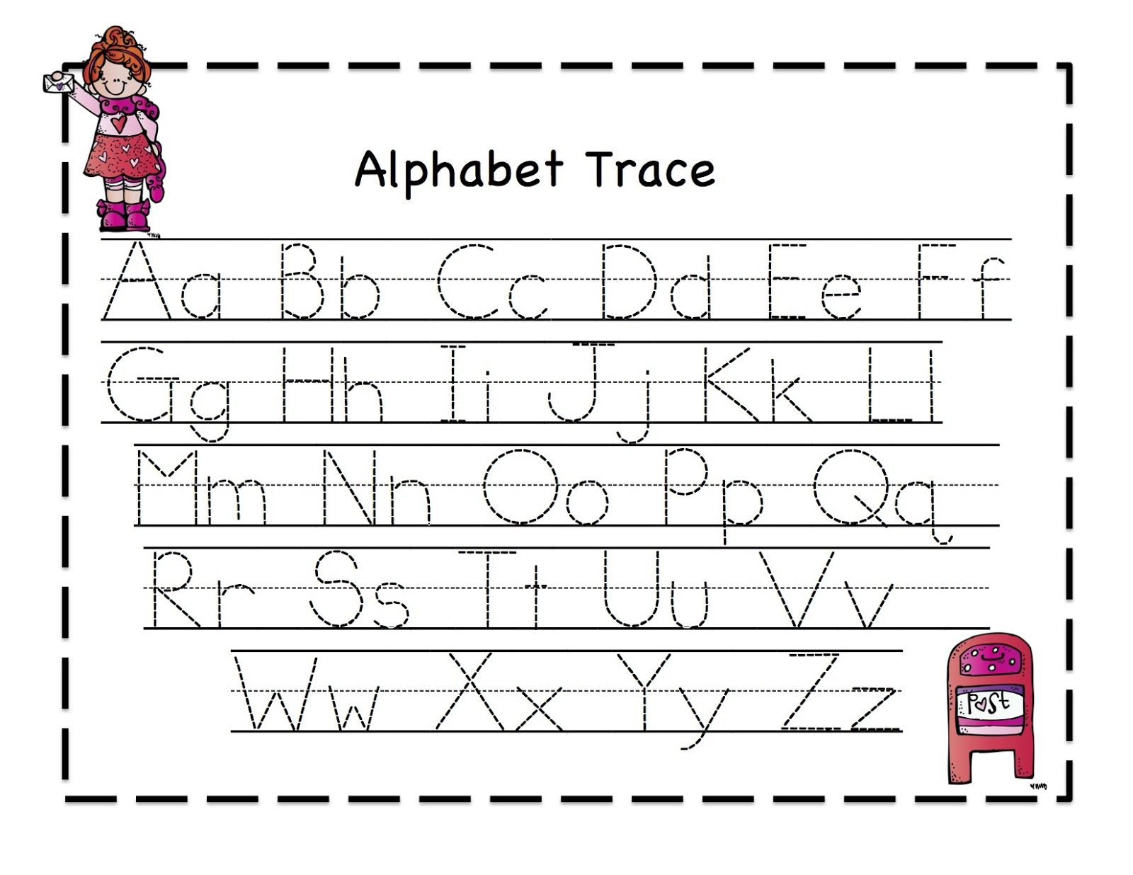 Abc Tracing Sheets For Preschool Kids | Kiddo Shelter | Alphabet And | Free Printable Preschool Worksheets Tracing Letters