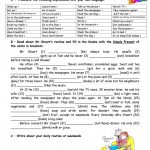 Adults' Daily Routine Worksheet   Free Esl Printable Worksheets Made | Daily Routines Printable Worksheets