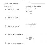 Algebra 2 Practice Worksheet Printable | Algebra Worksheets | Printable Algebra Worksheets