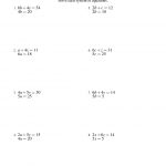 Algebra: Free Printable Algebra Worksheets With Answers | Printable Solving Equations Worksheets