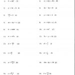 Algebra: Printable Math Sheets 8Th Grade For Algebra Graders | Printable Math Worksheets Www Mathworksheets4Kids Com Answers