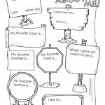 All About Me Free Workshet … | Social Emotional Learning | All A… | All About Me Printable Worksheets