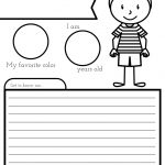 All About Me Worksheet: A Printable Book For Elementary Kids | All About Me Worksheet Preschool Printable