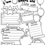 All About Me Worksheet Freebie   Cute! | Language Arts | All About | All About Me Worksheet Preschool Printable