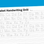 Alphabet Handwriting Drill | School Rules | Handwriting Worksheets | Printable Alphabet Handwriting Worksheets