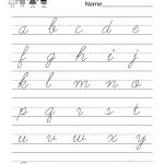 Alphabet Handwriting Practice   Free Kindergarten English Worksheet | Printable Alphabet Handwriting Worksheets
