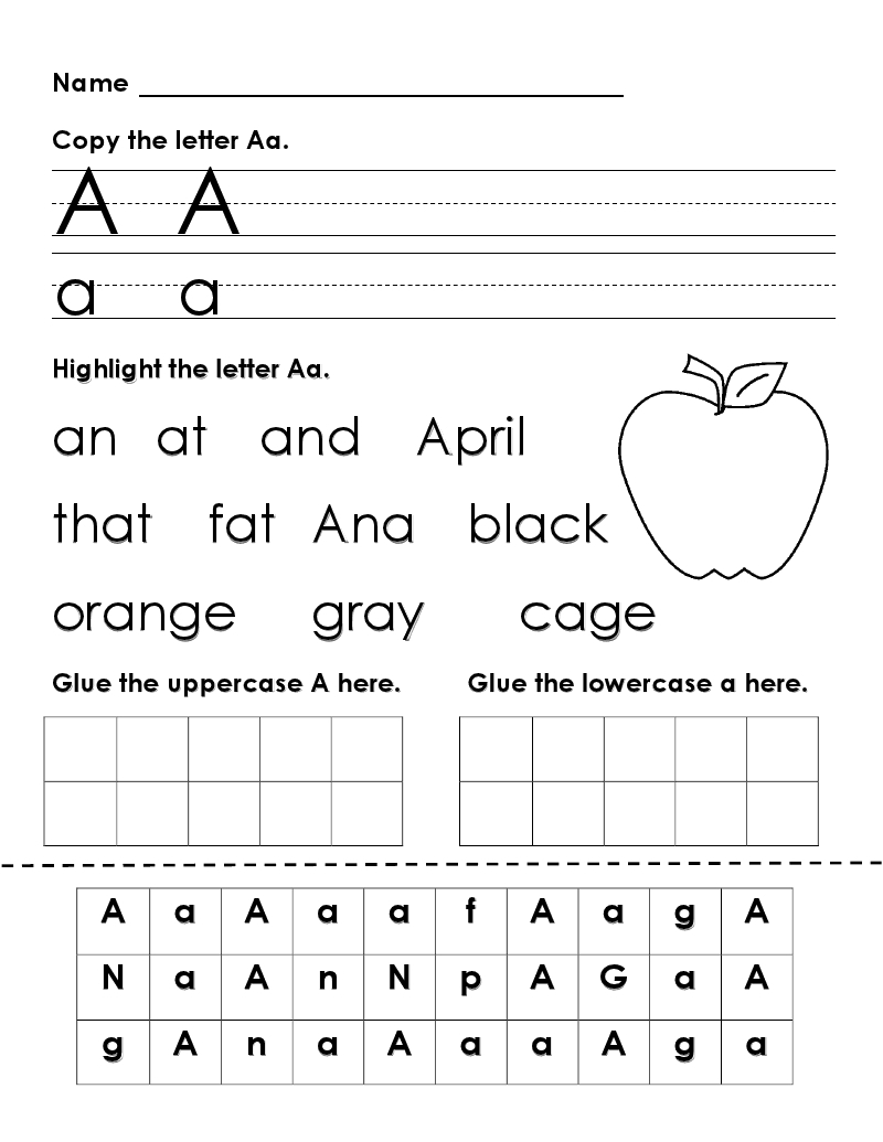 Alphabet Letters | Kid&amp;#039;s Korner | Alphabet Worksheets, Beginning Of | Free Printable Alphabet Worksheets For Grade 1