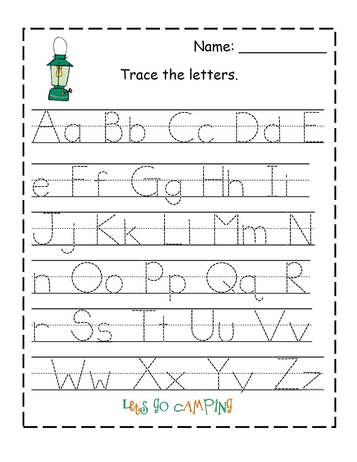 Alphabet Printables For Preschoolers Free