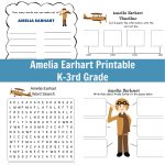 Amelia Earhart Printable   Grades K 3 | Amelia Earhart Free Worksheets Printable