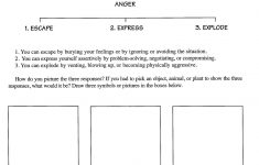 Anger Management Printable Worksheets
