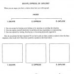 Anger Management Worksheets | Whole School Strategies For Anger | Impulse Control Worksheets Printable