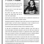 Anne Frank Worksheet   Free Esl Printable Worksheets Madeteachers | Holocaust Printable Worksheets