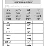 Antonyms And Synonyms Worksheets From The Teacher's Guide | Antonyms Printable Worksheets