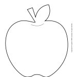 Apple Outline Printable Teacher Worksheet | Activities For Kids | A For Apple Worksheet Printable