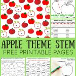 Apple Theme Worksheets And Apple Stem Activities {Free Pages} | A For Apple Worksheet Printable