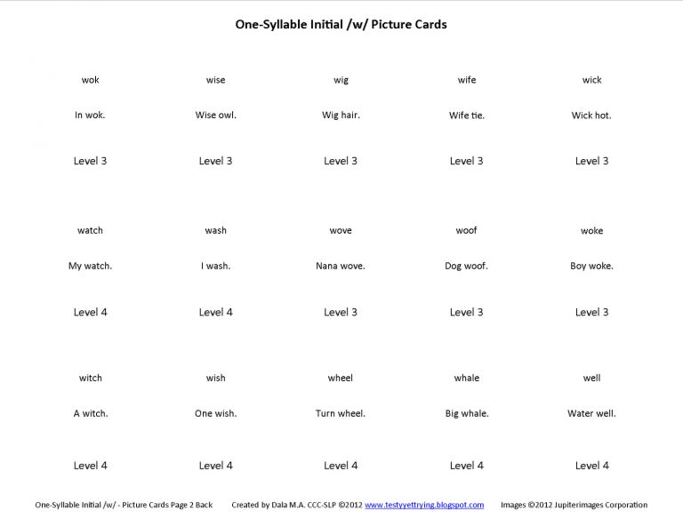 Articulation Printable Worksheets (81+ Images In Collection) Page 3 ...