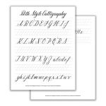 Beth Style Calligraphy Standard Worksheet | The Postman's Knock | Printable Calligraphy Practice Worksheets