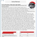 Black History: Jackie Robinson (2 Pages) Worksheet   Free Esl | Free Printable Worksheets On Jackie Robinson