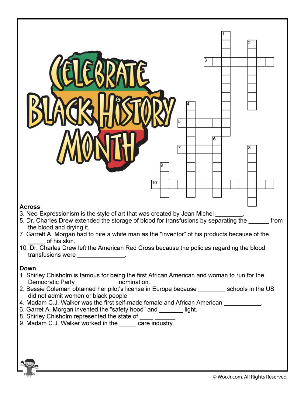 black history learning activities