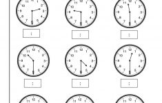 Printable Clock Worksheets First Grade