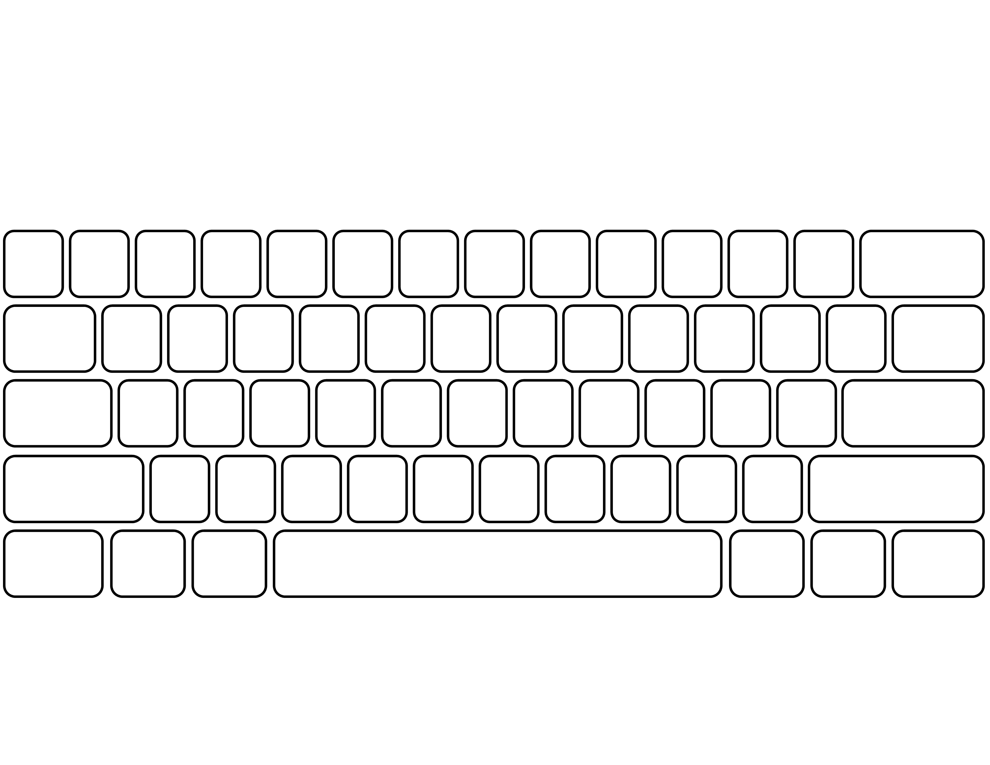 Printable Computer Keyboard