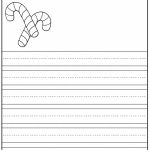Candy Cane Writing Practice Printable Page | A To Z Teacher Stuff | Christmas Writing Worksheets Printables