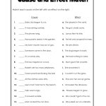 Cause And Effect Template Worksheets | Cause And Effect Worksheets | Free Printable Cause And Effect Worksheets For Third Grade