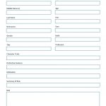Character Basic Profile Worksheet. A Free, Downloadable, Printable | Character Development Worksheet Printable