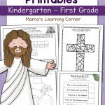 Christian Easter Worksheets For Kindergarten And First Grade | Kid | Stations Of The Cross Printable Worksheets